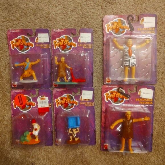 The Flintstones Movie Toy Lot, BRAND NEW SEALED VINTAGE - Picture 1 of 8